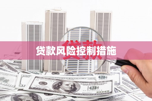 会宁贷款风险控制措施