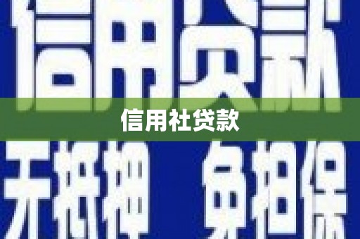 会宁信用社贷款