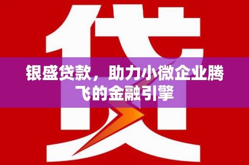 会宁银盛贷款，助力小微企业腾飞的金融引擎