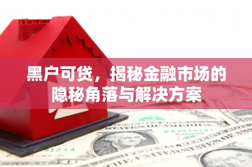 会宁黑户可贷，揭秘金融市场的隐秘角落与解决方案