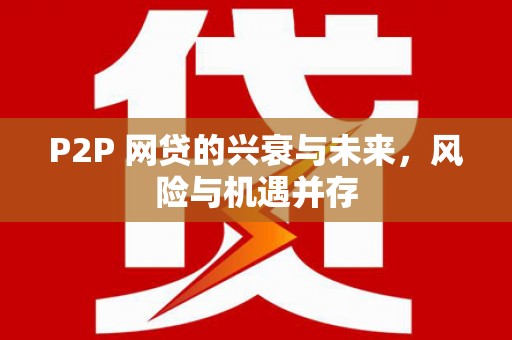会宁P2P 网贷的兴衰与未来，风险与机遇并存