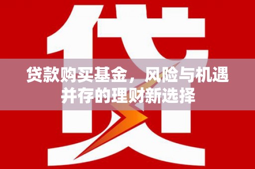 会宁贷款购买基金，风险与机遇并存的理财新选择