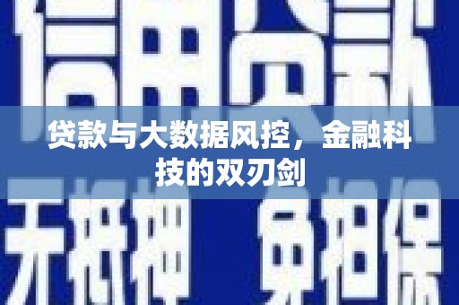 会宁贷款与大数据风控，金融科技的双刃剑