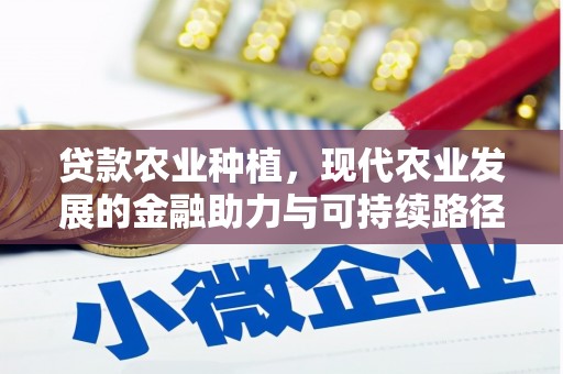 会宁贷款农业种植，现代农业发展的金融助力与可持续路径