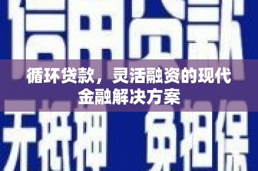 会宁循环贷款，灵活融资的现代金融解决方案