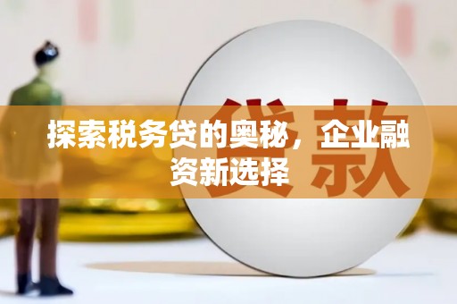 会宁探索税务贷的奥秘，企业融资新选择