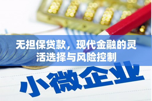 会宁无担保贷款，现代金融的灵活选择与风险控制