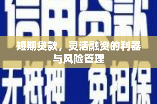 会宁短期贷款，灵活融资的利器与风险管理
