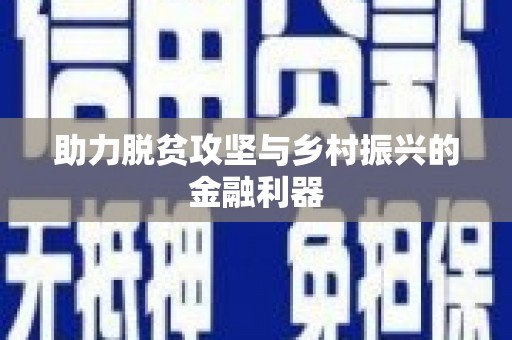会宁助力脱贫攻坚与乡村振兴的金融利器