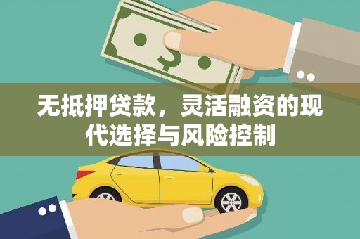 会宁无抵押贷款，灵活融资的现代选择与风险控制
