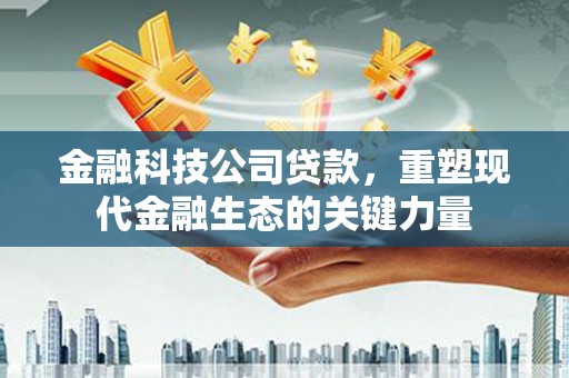 会宁金融科技公司贷款，重塑现代金融生态的关键力量