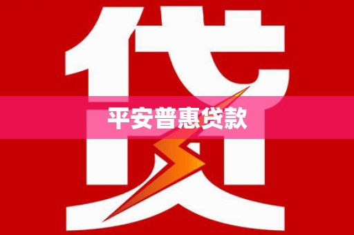 会宁平安普惠贷款