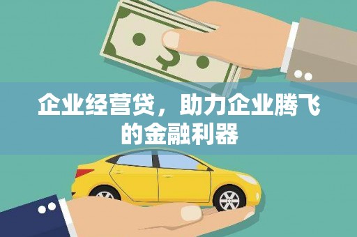 会宁企业经营贷，助力企业腾飞的金融利器
