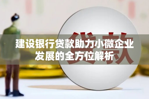 会宁建设银行贷款助力小微企业发展的全方位解析