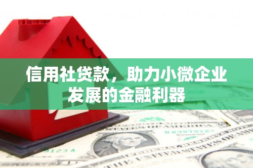 会宁信用社贷款，助力小微企业发展的金融利器