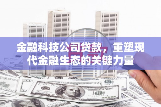 会宁金融科技公司贷款，重塑现代金融生态的关键力量