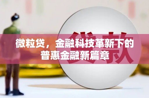 会宁微粒贷，金融科技革新下的普惠金融新篇章