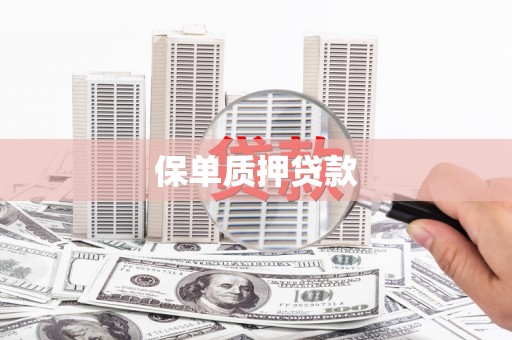 会宁保单质押贷款