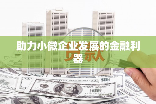 会宁助力小微企业发展的金融利器