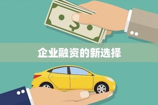 会宁企业融资的新选择